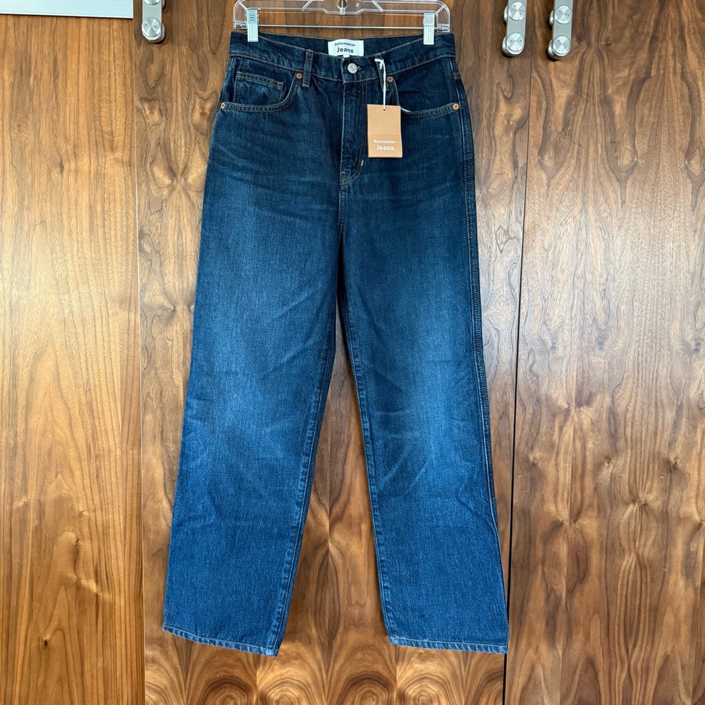 Reformation Val 90s Mid-Rise Straight Jeans